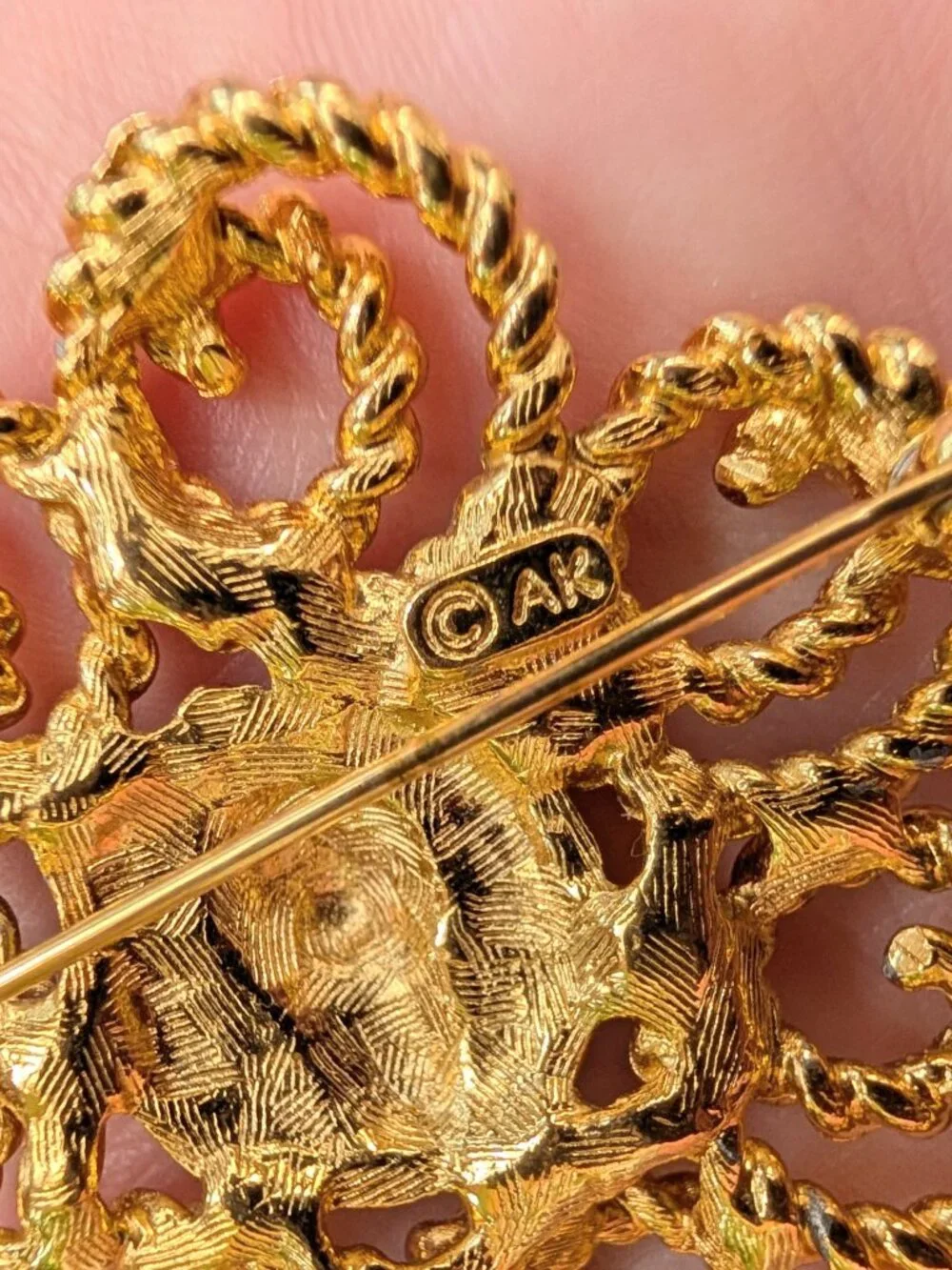Vintage Anne Klein Lion Head Brooch